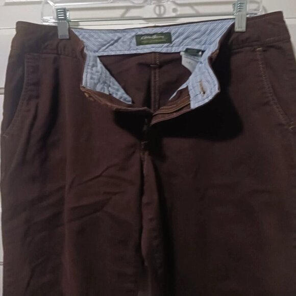 Womans Eddie Bauer Size 14 Brown Capris - Picture 3 of 5
